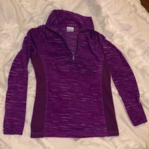 Purple Columbia pullover, 1/4 zip